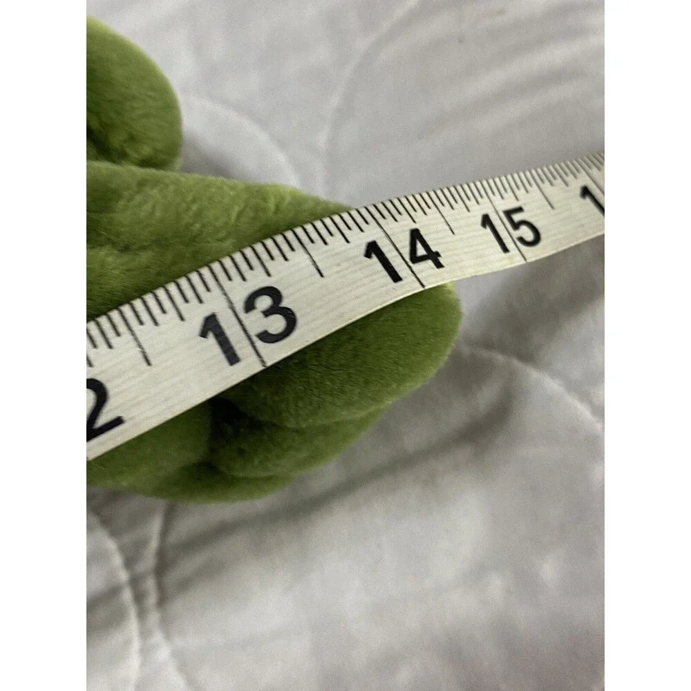 Prince Frog 14” Plush Stuffed Animal handmade A & A Plush With Red Kiss